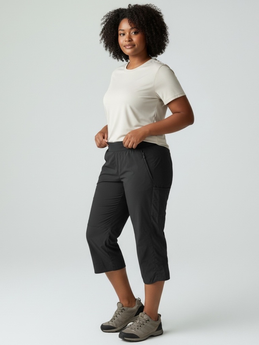 Columbia Black All Season Capri Pants with UV 40